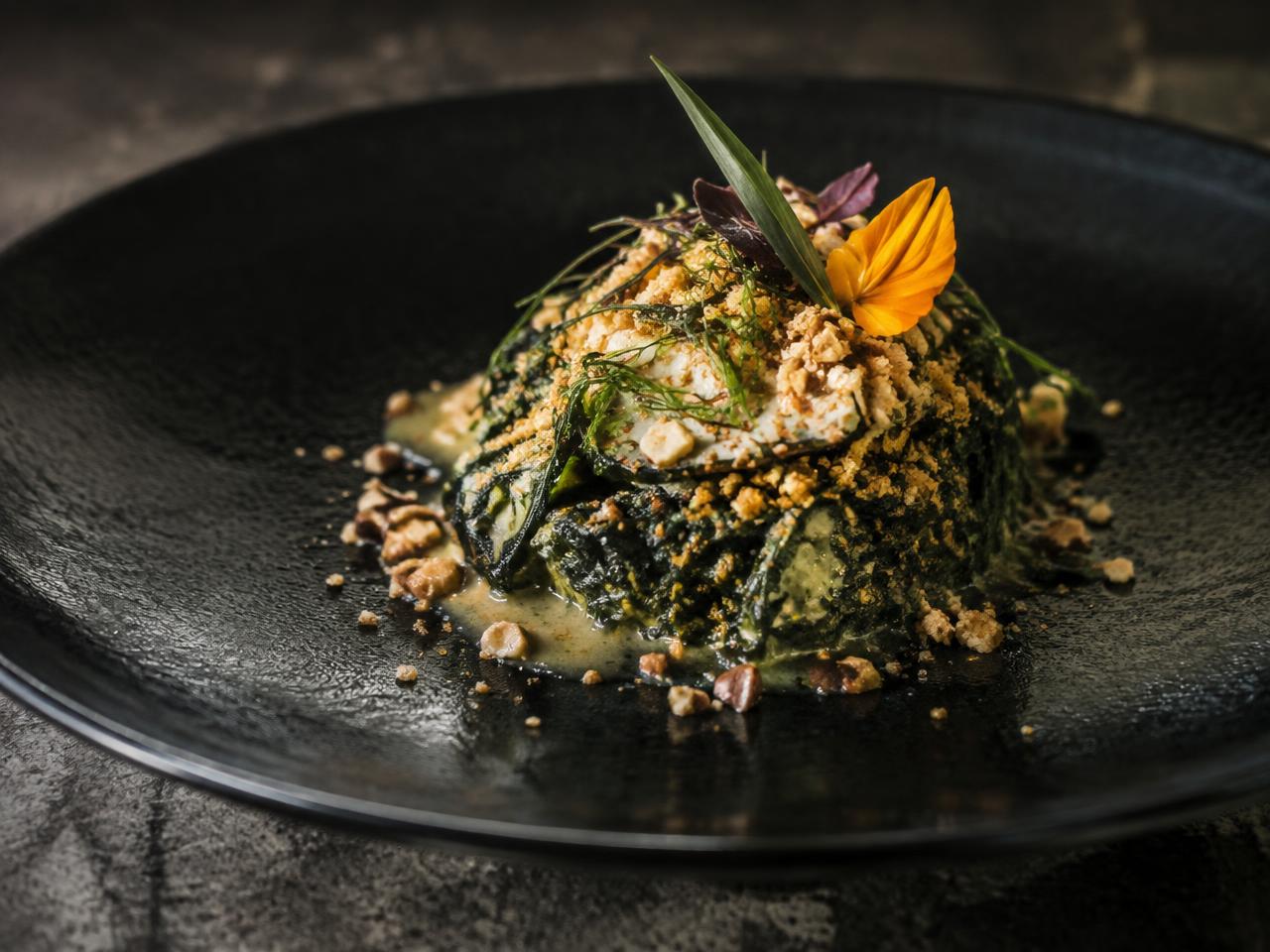 Chef Doy’s Gourmet Restaurant — Laing reimagined with pili crumble